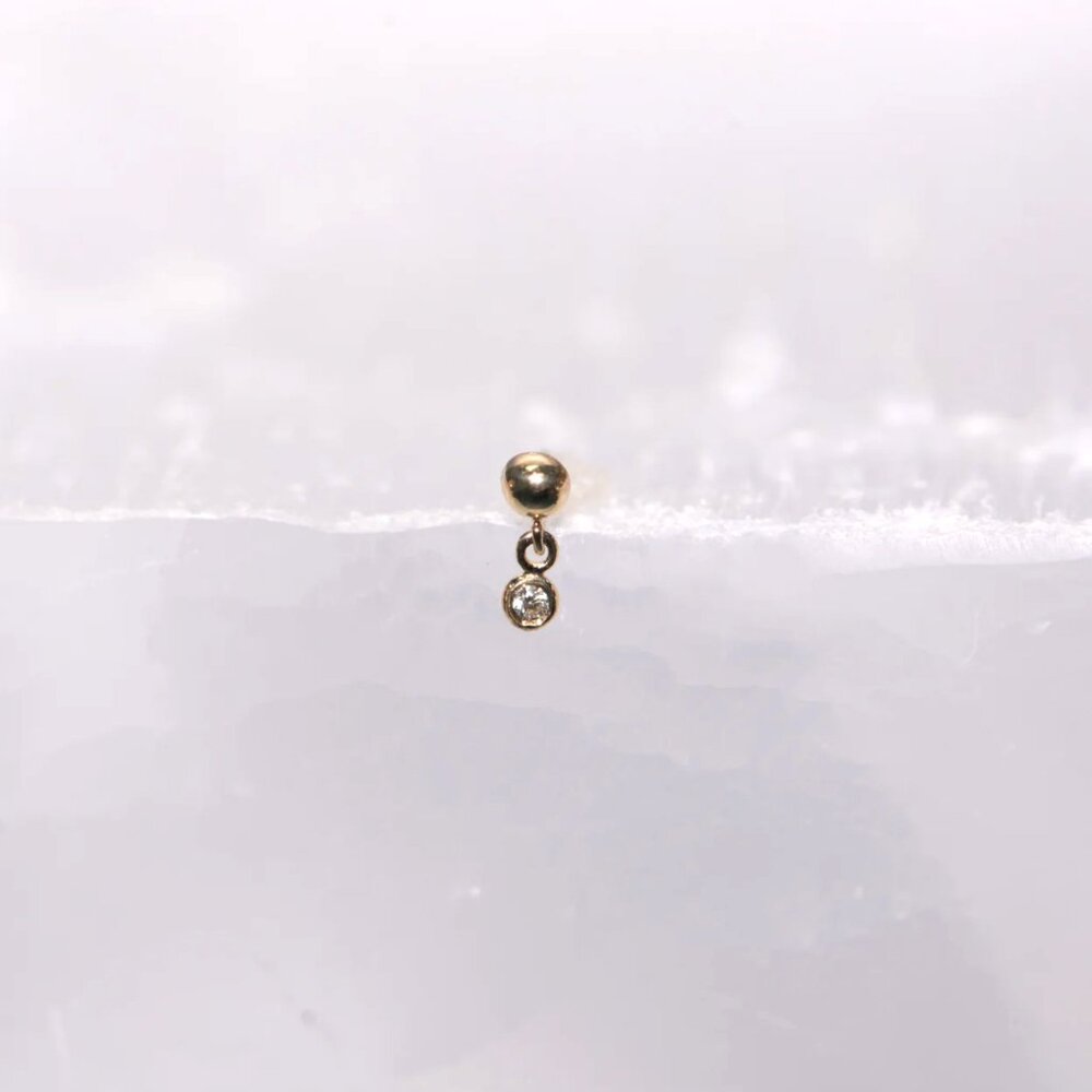 Pupil Hall Threadless Piercing Earring
